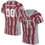 personalized troy trojans stripe splatter red jersey best selling