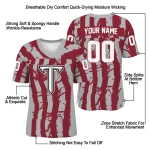 personalized troy trojans stripe splatter red jersey best selling