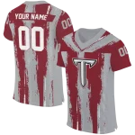 personalized troy trojans striped texture red jersey best selling