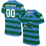 personalized tulane green wave art stripe green jersey best selling