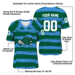 personalized tulane green wave art stripe green jersey best selling