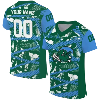 personalized tulane green wave camo shatter green jersey best selling