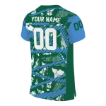 personalized tulane green wave camo shatter green jersey best selling