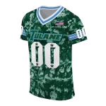 personalized tulane green wave camouflage abstract green jersey best selling