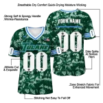 personalized tulane green wave camouflage abstract green jersey best selling