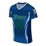 personalized tulane green wave dynamic dots blue jersey best selling