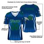 personalized tulane green wave dynamic dots blue jersey best selling