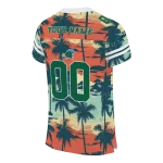 personalized tulane green wave horizon palm sunset jersey best selling