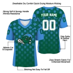 personalized tulane green wave stacked rectangle green jersey best selling