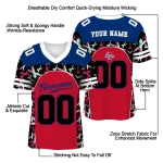 personalized tulsa golden hurricane brushstroke xs red black jersey best selling