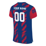 personalized tulsa golden hurricane stripe block blue jersey best selling