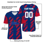personalized tulsa golden hurricane stripe block blue jersey best selling