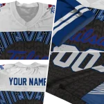 personalized tulsa golden hurricane tire arrows blue black white jersey best selling
