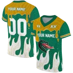 personalized uab blazers dripping flames green white jersey best selling