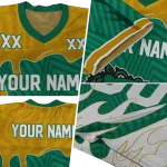 personalized uab blazers dripping flames green white jersey best selling