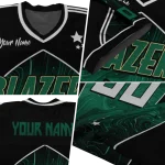 personalized uab blazers halftone slant green black jersey best selling