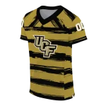 personalized ucf knights art stripe gold jersey best selling