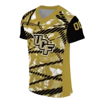 personalized ucf knights camo shatter gold jersey best selling