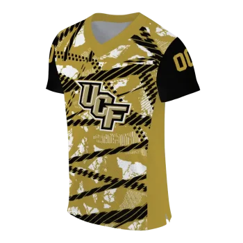 personalized ucf knights camo shatter gold jersey fashion forward