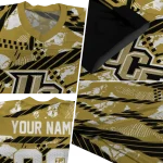 personalized ucf knights camo shatter gold jersey best selling