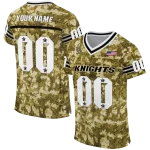 personalized ucf knights camouflage abstract gold jersey best selling