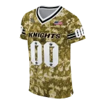 personalized ucf knights camouflage abstract gold jersey best selling