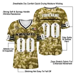 personalized ucf knights camouflage abstract gold jersey best selling