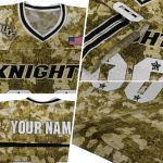 personalized ucf knights camouflage abstract gold jersey best selling