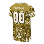 personalized ucf knights mirrored pattern gold jersey best selling