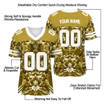 personalized ucf knights mirrored pattern gold jersey best selling