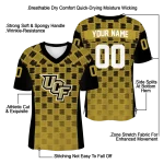 personalized ucf knights stacked rectangle gold jersey best selling