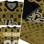 personalized ucf knights stacked rectangle gold jersey best selling