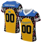 personalized ucla bruins brushstroke xs gold black jersey best selling