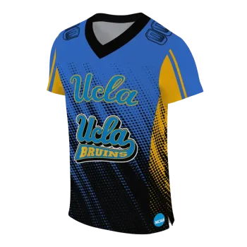 personalized ucla bruins halftone flow blue black jersey fashion forward