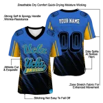 personalized ucla bruins halftone flow blue black jersey best selling