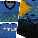 personalized ucla bruins halftone flow blue black jersey best selling