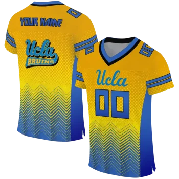 personalized ucla bruins halftone sweep gold black jersey best selling