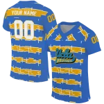personalized ucla bruins layered grids blue jersey best selling