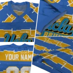 personalized ucla bruins layered grids blue jersey best selling