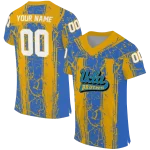 personalized ucla bruins rugged stripes blue jersey best selling
