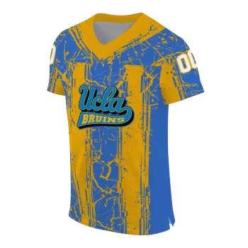 personalized ucla bruins rugged stripes blue jersey fashion forward