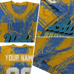 personalized ucla bruins rugged stripes blue jersey best selling
