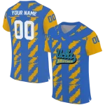 personalized ucla bruins stripe block blue jersey best selling