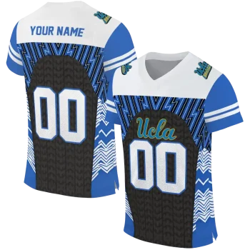 personalized ucla bruins tire arrows blue black white jersey best selling