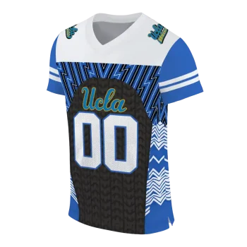 personalized ucla bruins tire arrows blue black white jersey fashion forward