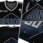 personalized uconn huskies halftone slant blue black jersey best selling