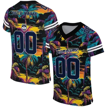 personalized uconn huskies sundown palm jersey best selling