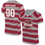 personalized umass minutemen art stripe red jersey best selling