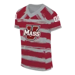 personalized umass minutemen art stripe red jersey best selling