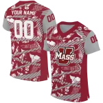 personalized umass minutemen camo shatter red jersey best selling